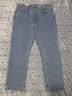 George Men's Light Blue Straight Jeans